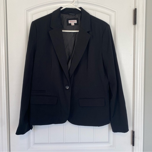 Merona Jackets & Blazers - Merona Women’s Black One Button Blazer Size 16